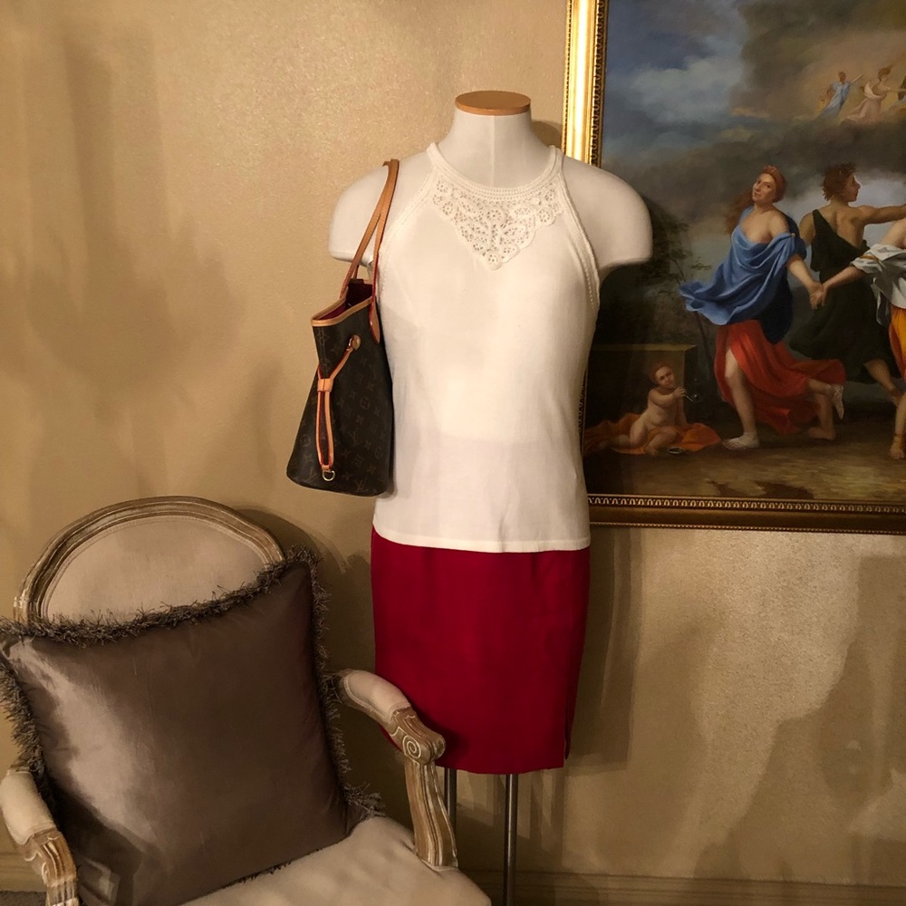 Ann Taylor Embroidered Tank Top